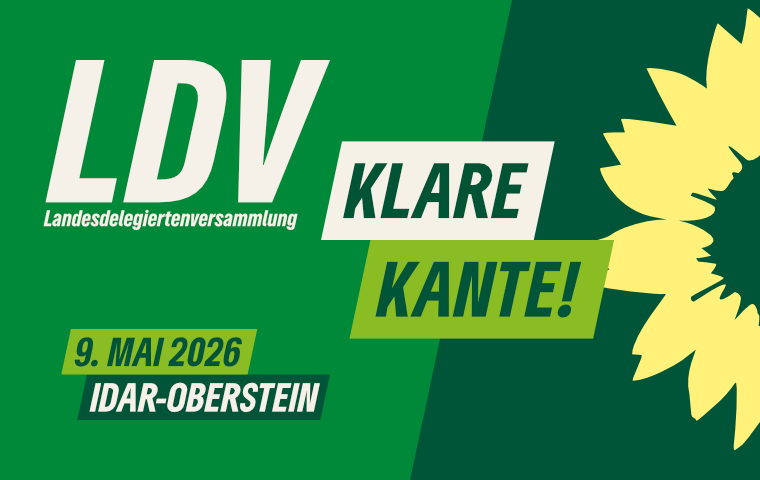 LDV-Ankündigung 9.5.2026 in Idar-Oberstein. "Klare Kante!"